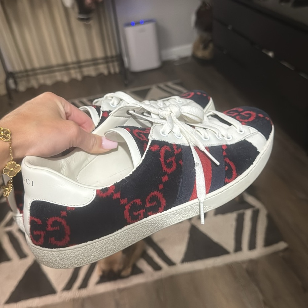 Men Gucci Terry cloth sneakers 10.5